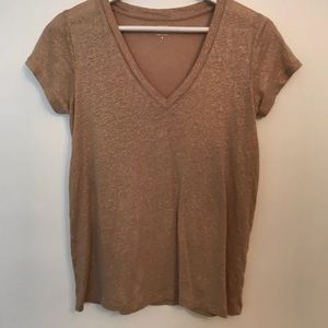 J. Crew gold t-shirt